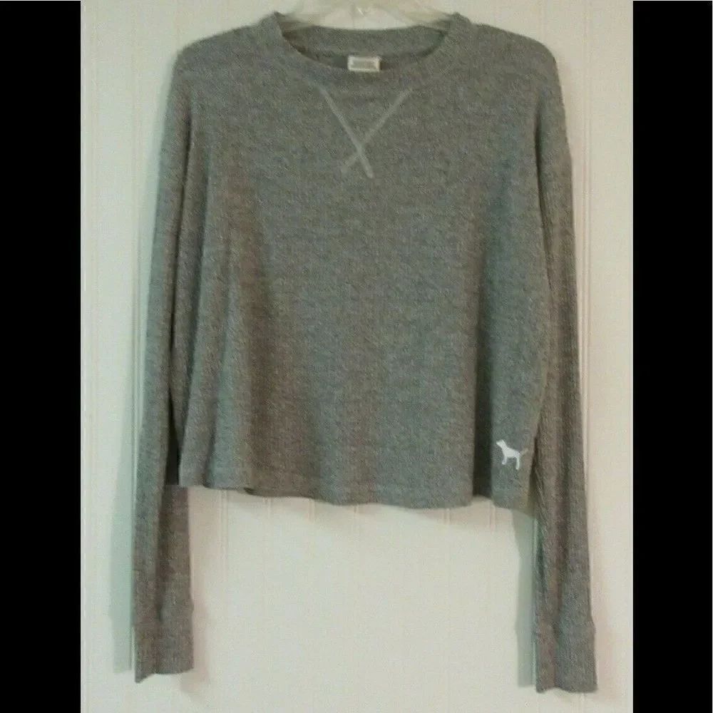 Pink by Victoria’s Secret crop sweater lightweight sz XS